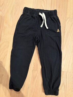 GAP Black Jogger Pants with White Drawstring